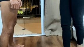 Goddess Lohan - Destroying Bitch Balls With Braga Feet - HD