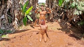 TOUGH AFRICAN MUD WRESTLING
