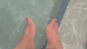 HIGH PRIESTESS LADY CHAOS - Silent Chaos POV Footworship Jacuzzi Ritual