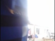 Pissing Public Bath Near Construction Site....(Dablackpee)