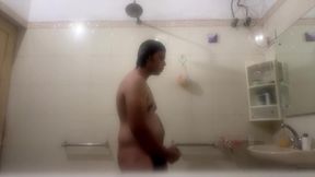 Young Desi Twink Gets Hard in the Shower