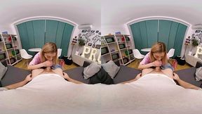 Small tits blonde babe Musa Martina indulges your leg fetish