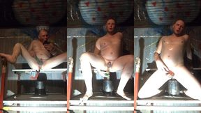 long webcam record with multiple toys. horny on the sauna.