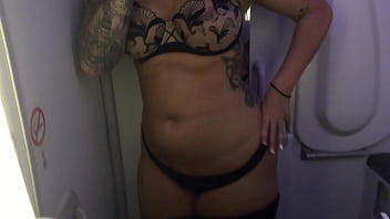 Going through my videos I found this one from a toilet on a plane. Who&#039_s joining me for some mile high pussy play.