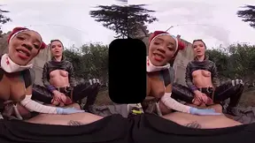 Virtual Reality POV - Kiki Minaj and Sasha Sparrow's Anal Fuck