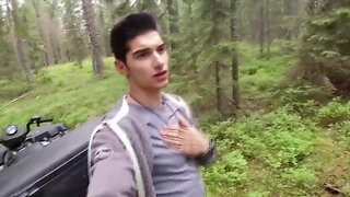 Jared in the woods