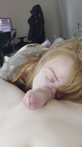 Rubbing Her Sweaty Balls on My Face After She Fucks Me