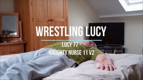 Lucy 77 - Naughty Nurse 11 - White Stockings Therapy Close Up