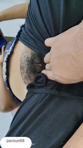 Induan aunty hairy pussy