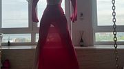 home relaxing - yoga - perfect transparent dress