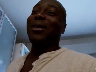 Hot married Wife talk on Street and entice to her 1st Interracial Anal Sex by Ebony Monster Penis