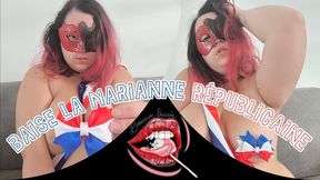 Baise la Marianne républicaine