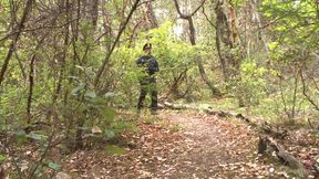 Officer Bullet - Ass Fucked and Edged in the Middle of the Woods