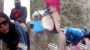 jovencita es follada en la montana por desconocido encapuchado