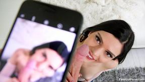 ”Stepsister sucks step sibling to make ex jealous”