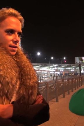 Big titty Milf airport pick up and fuck