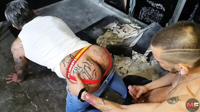 DILF Santi Noguera Stretched His Ass For Hunk Niko Demon