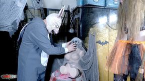 halloween frenzy: terry in freaky rabbit costume fucks hard belgian witch alice maze