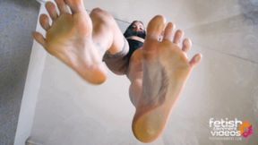 I´ll flatten you under my bare feet ( Giantess Feet & Trampling POV with Miss Maria J ) - 640p wmv