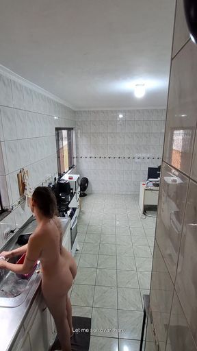 Maid Takes off Her Clothes and Accepts a Facial for Extra.