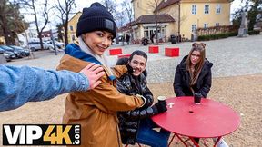 Charlie Dean, Veronica Leal And Joe Di Marco - Fucked A Pretty Girl In A Threesome After Getting The Morning Coffee