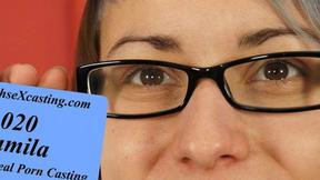 ”Hippie chick at her first porn casting”