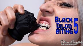 Deepening my sharp teeth into your black cock