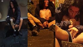 me la chupo y me corro en publico