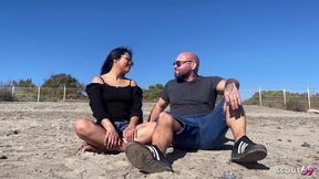 mexican latina bitch pick up and talk to no condom anal creampie fuck by old german tourist at holiday trip