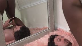 Facesitting with Megan knees