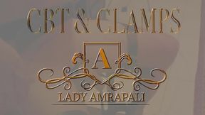 CBT & CLAMPS   Bdsm Slave Cock Clamps  Lady Amrapali  Herrin Mistress Domina