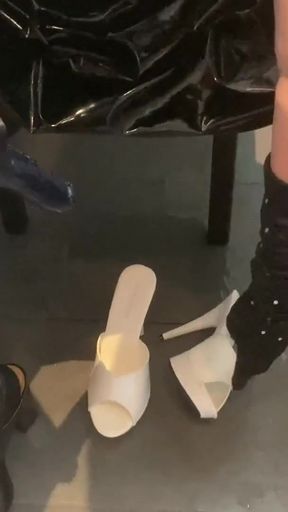 Epic moment from &quot;Piss and Cum on White Mules by User Request&quot;