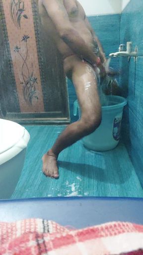 bathroom ke andar me hai Amit ka bahan ko yaad kiya Or unka Chhota chhota chheda me