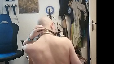 I really did try in earnest to get the gag out but It goes very deep into my mouth so there was nothing I could do.