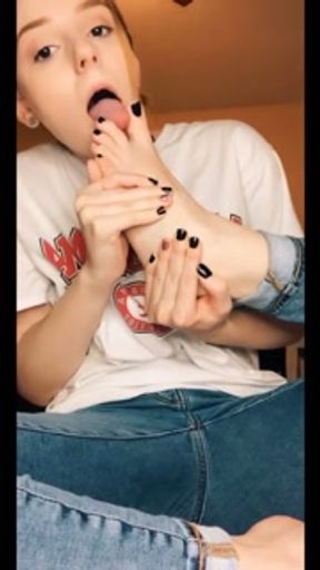 watch me show off my after work stinky feet