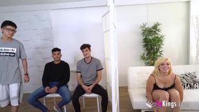 Andrea Blonde - An Amazing Blind Date With Several Guys