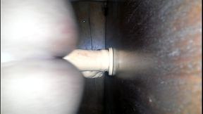Deep big dildo in my tight ass