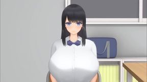 Big-Breasted Student Gets Animated Paizuri Then Doggy Style Missionary Hardcore Orgasm
