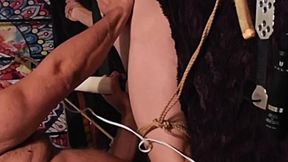 Petite submissive gets pounded and cummed for by dominant daddy