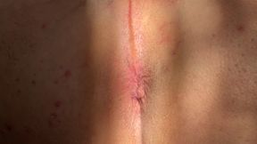 Close-up pink asshole