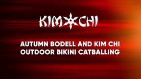 autumn bodell and kim chi outdoor bikini catballing