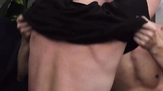Transgender Man" - Transitioning Male Crossdresser Battles with Hunks in Boxers & Wrestling Ring