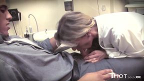 Sexy blonde dentist