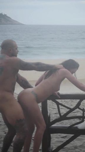 Public Beach Fuck -- Vow Renewals and Cum on My Face