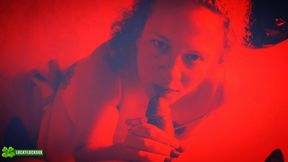 Lucky Gurl Kween Bunny B - Red Light Special POV Blowjob and Throat Fuck