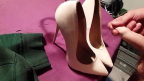 Cum nude high heels