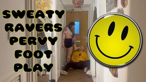 Sweaty Ravers Can't Resist Perverted Foot Play