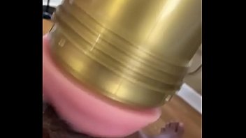 Indian guy fleshlight and cum