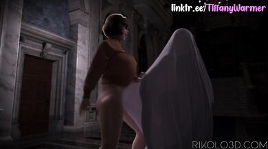 Velma's cartoon strokes the hungry futa sucking cum