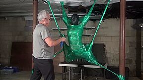 Sarah Brooke Suspended Mummification With Orgasm